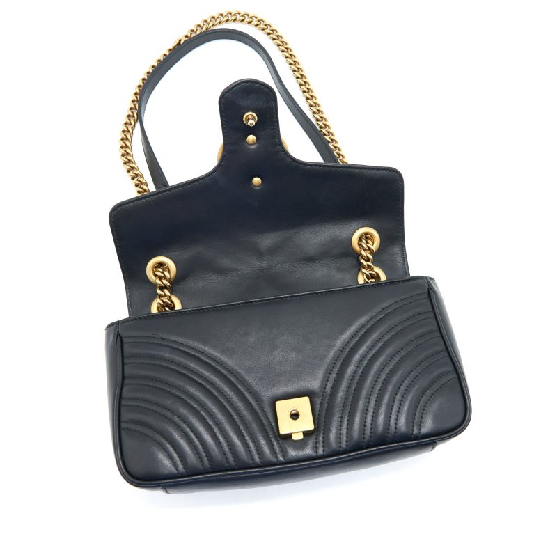 GUCCI GG MARMONT SMALL SHOULDER BAG BLACK - Barde - Image 8