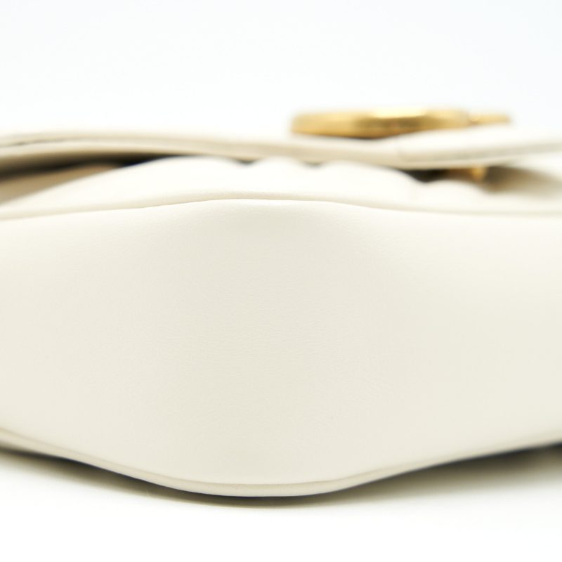 Gucci GG Marmont Super Mini Bag in White - Barde - Image 6