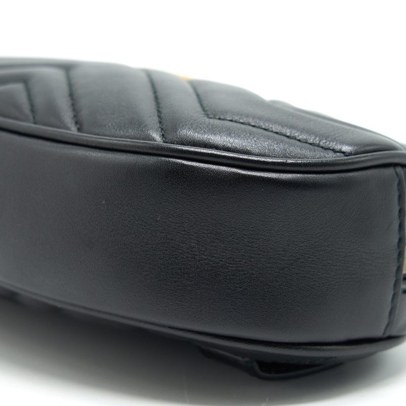 GUCCI GG MARMONT Matelasse Leather Belt Bag in Black 85cm - Barde - Image 7
