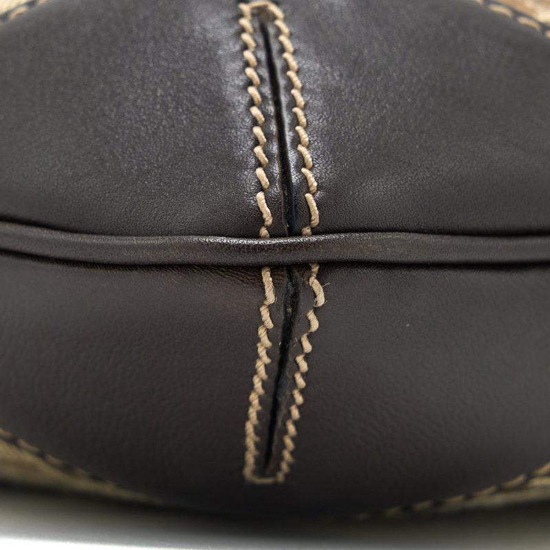 Gucci Vintage Hobo Bag Canvas/Leather Multicolour - Barde - Image 5