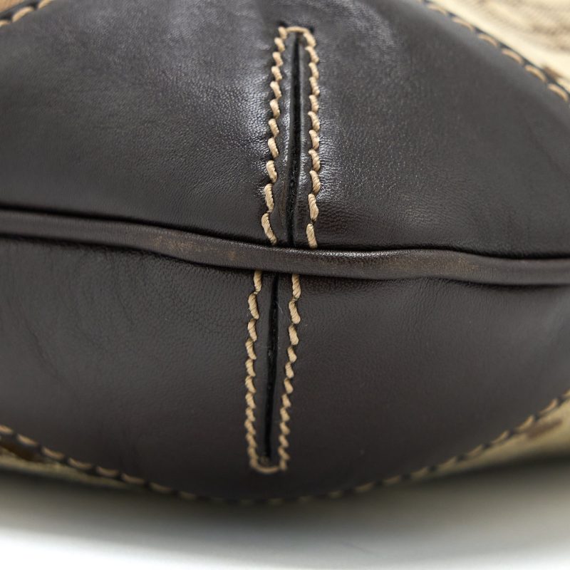 Gucci Vintage Hobo Bag Canvas/Leather Multicolour - Barde - Image 6