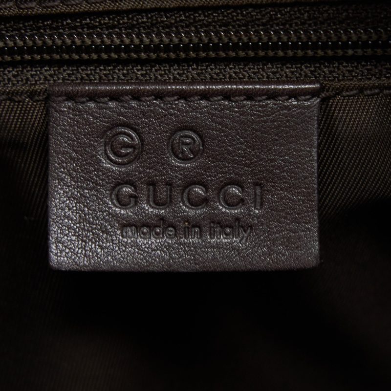 Gucci Vintage Hobo Bag Canvas/Leather Multicolour - Barde - Image 9