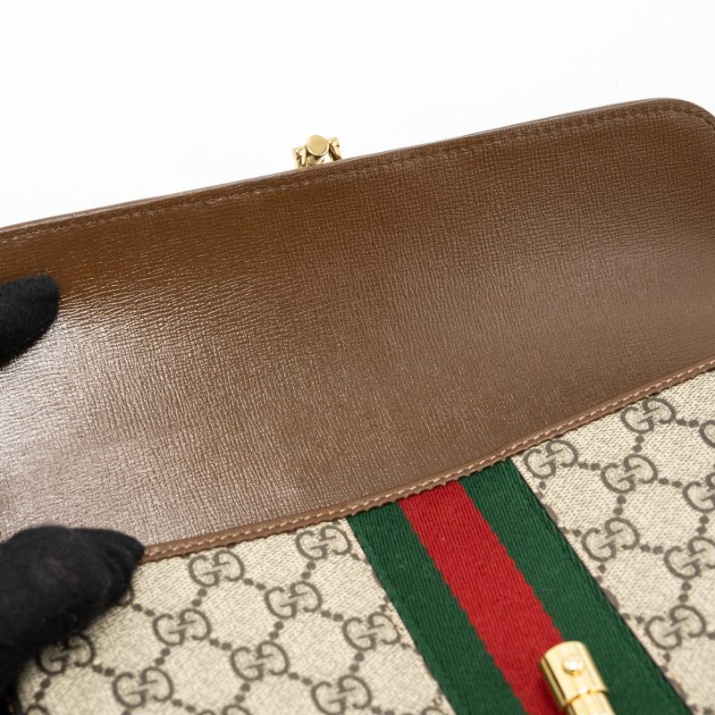 Gucci flap belt bag GG supreme canvas GHW - Barde - Image 10