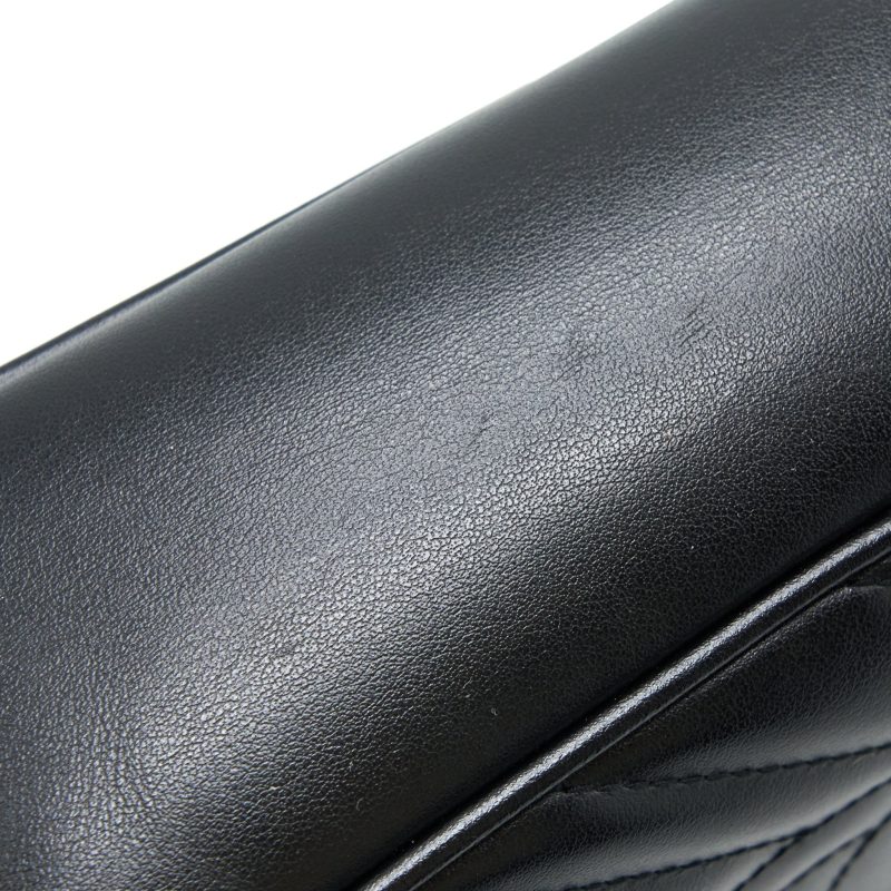 Gucci GG Marmont Camera Shoulder Bag Calfskin Black Brushed GHW - Barde - Image 7