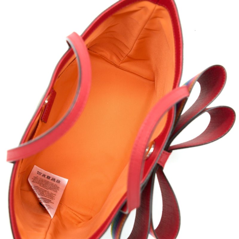 Gucci Children's GG Supreme/Multicolour Bow Tote - Barde - Image 6