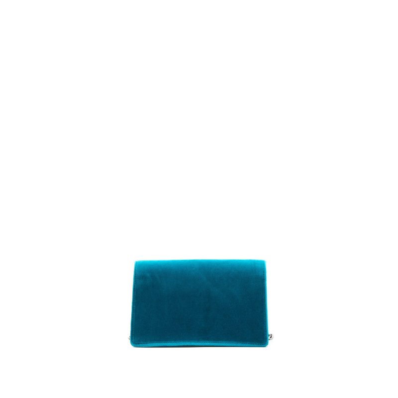 Gucci Super Mini Dionysus Bag Velvet Blue SHW - Barde - Image 2