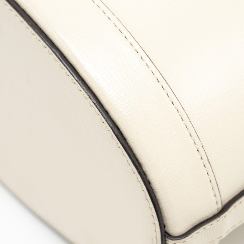 Gucci 1955 Horsebit Bucket Tote Bag Calfskin White GHW - Barde - Image 9