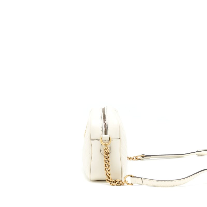Gucci Marmont Camera Bag White GHW - Barde - Image 4