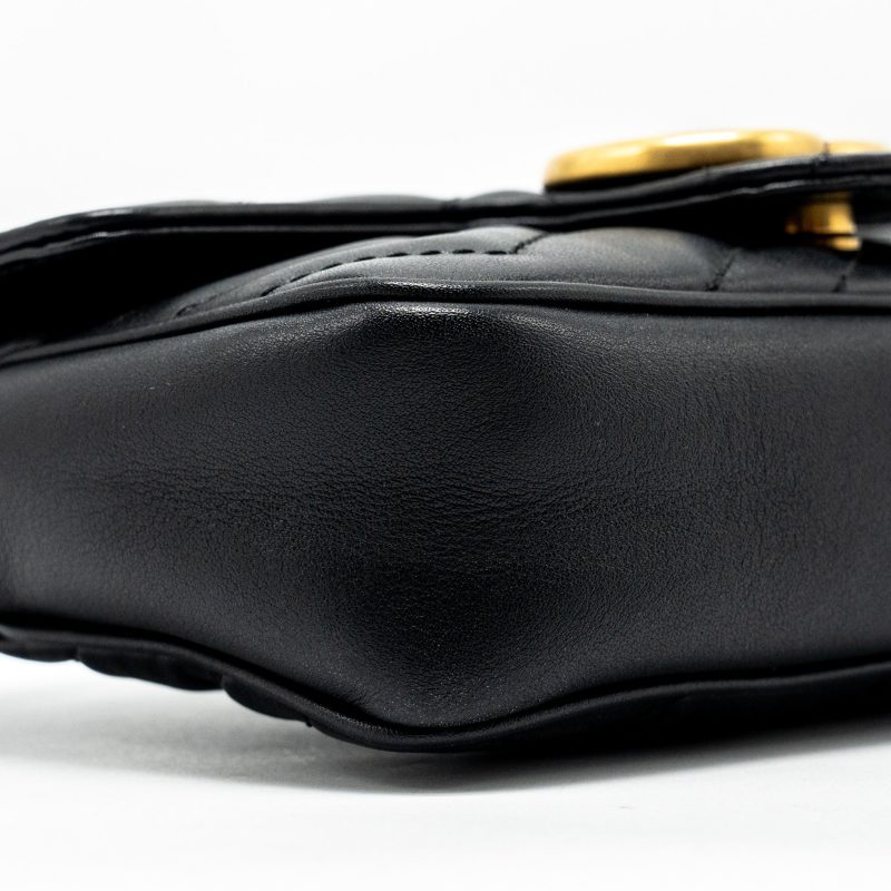 Gucci Super Mini Marmont calfskin black GHW - Barde - Image 6