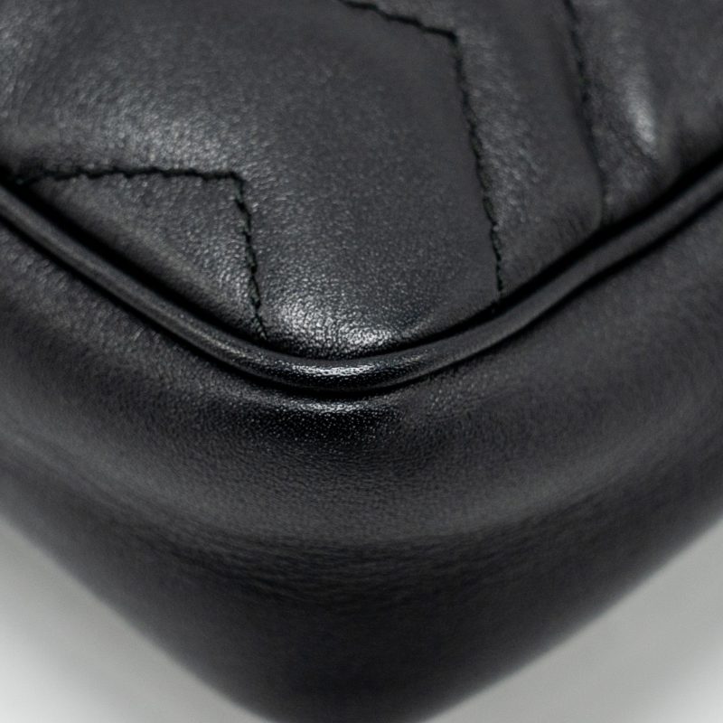 Gucci Super Mini Marmont calfskin black GHW - Barde - Image 10