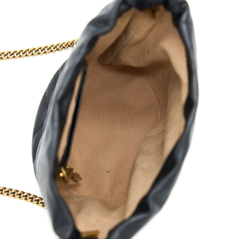 Gucci GG Marmont Mini Bucket Black GHW - Barde - Image 5