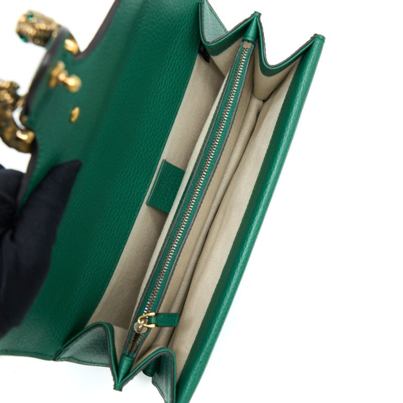 Gucci Small Dionysus Bag Green Multicolour Hardware - Barde - Image 6