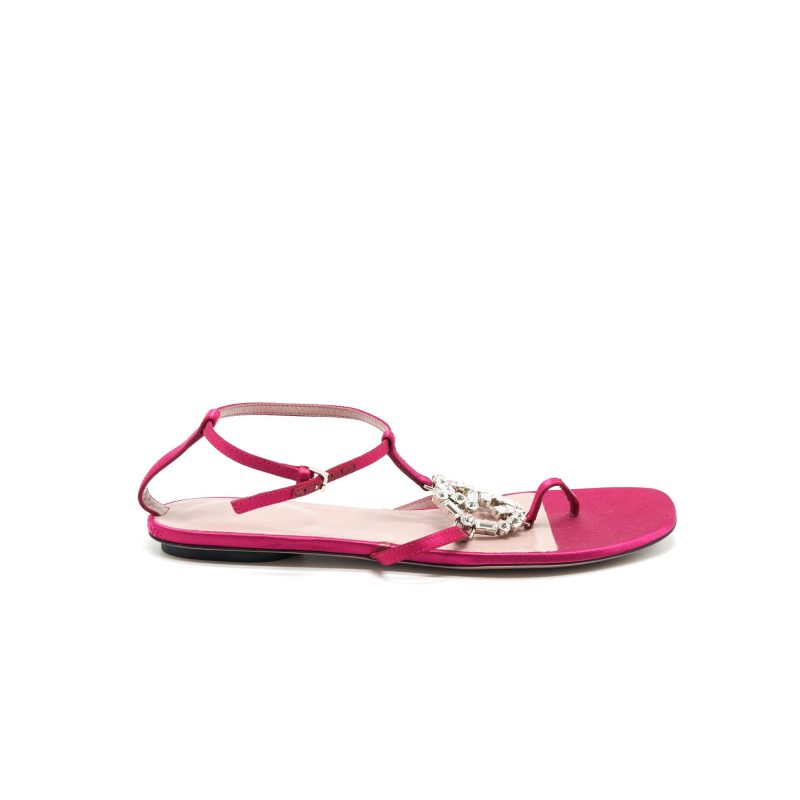 Gucci GG Crystal Logo Sandal Size 38 - Barde - Image 4