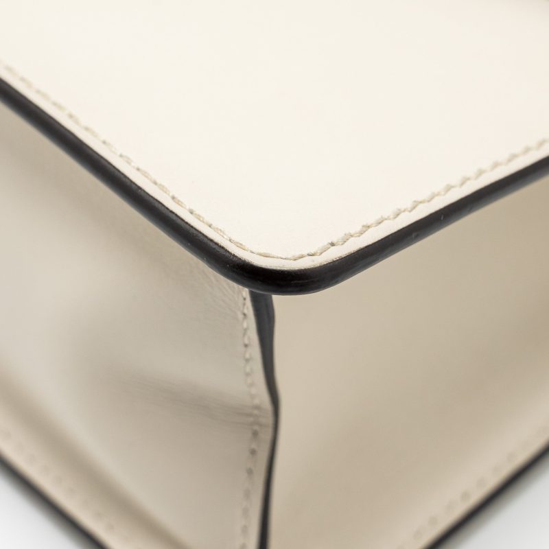 Gucci Medium Sylvie Bag calfskin white GHW - Barde - Image 8