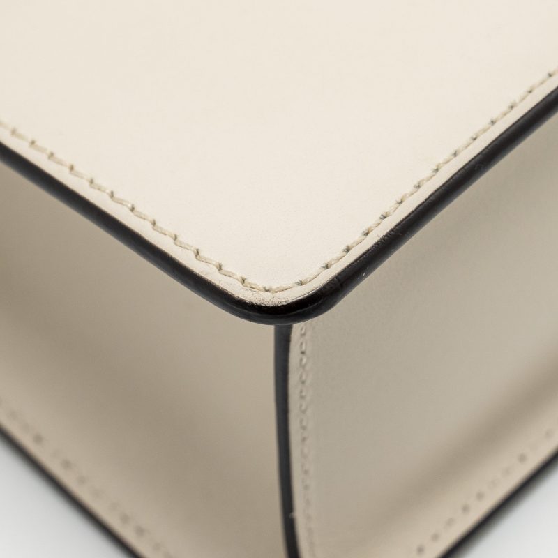 Gucci Medium Sylvie Bag calfskin white GHW - Barde - Image 9