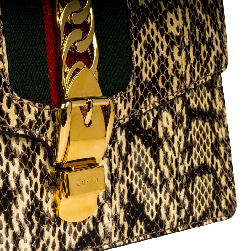 Gucci Sylvie Small Python - Barde - Image 7