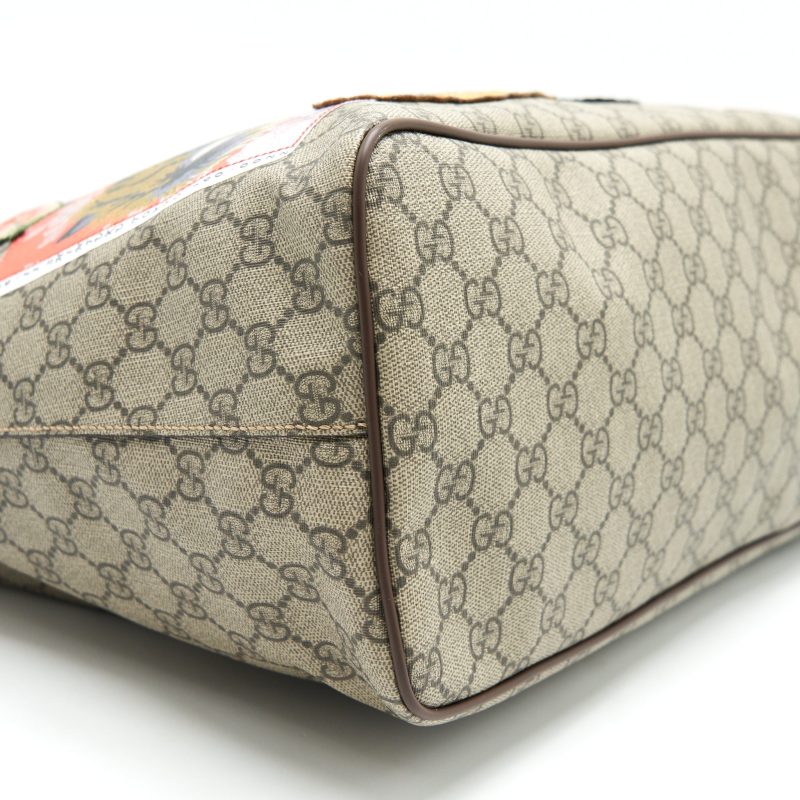 Gucci Supreme canvas tote Bag with sticker - Barde - Image 7