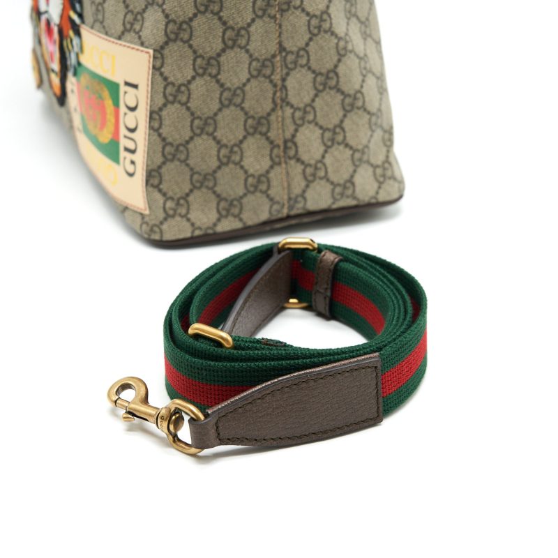 Gucci Supreme canvas tote Bag with sticker - Barde - Image 9