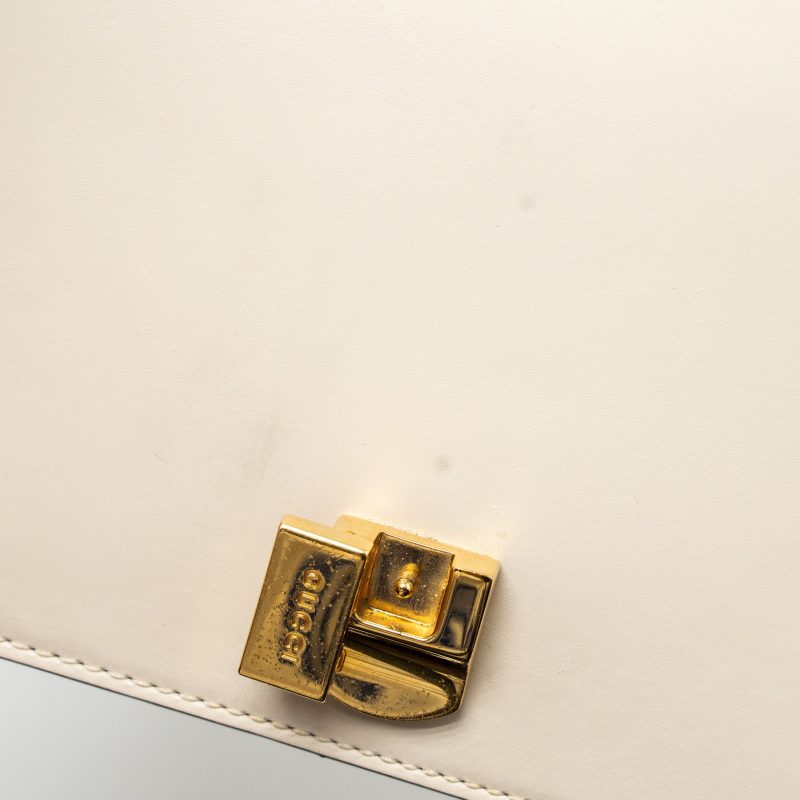 Gucci Mini Sylvie Chain Bag Calfskin White/Multicolour GHW - Barde - Image 8