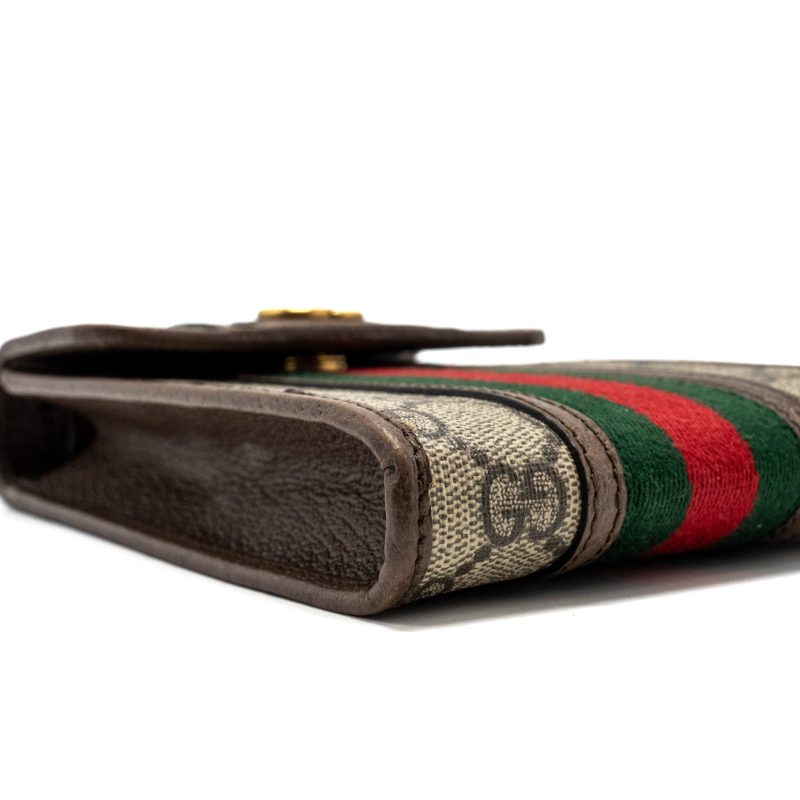 Gucci Ophidia GG vertical flap mini bag GG supermen canvas / calfskin multicolour GHW - Barde - Image 6