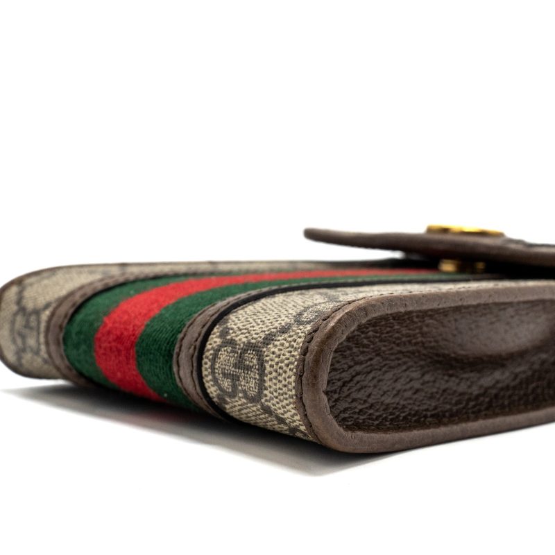 Gucci Ophidia GG vertical flap mini bag GG supermen canvas / calfskin multicolour GHW - Barde - Image 7