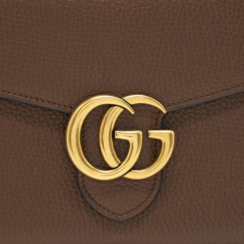 Gucci GG Marmont Chain Wallets Brown - Barde - Image 10