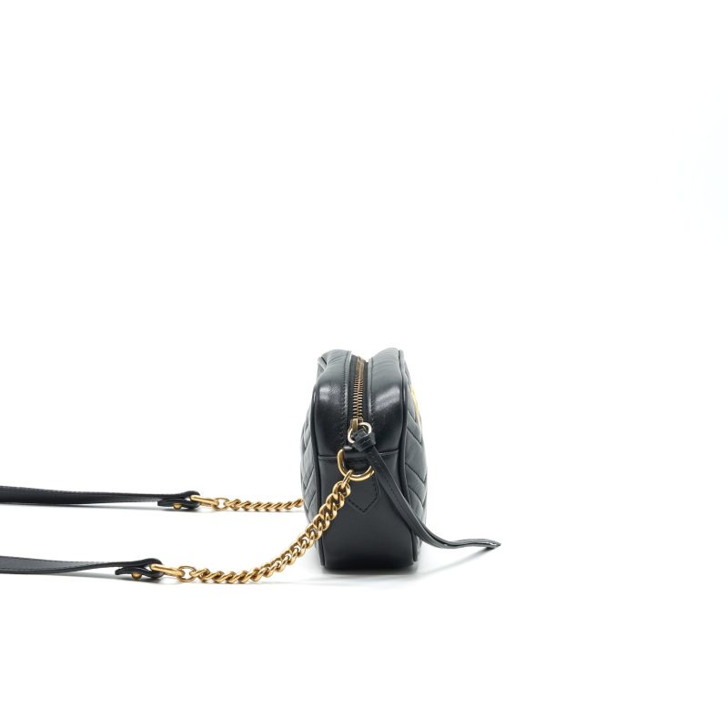 Gucci GG Marmont Mini Camera Bag Black GHW - Barde - Image 4