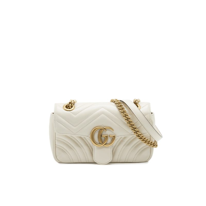 GUCCI GG MINI MARMONT CREAM WHITE - Barde