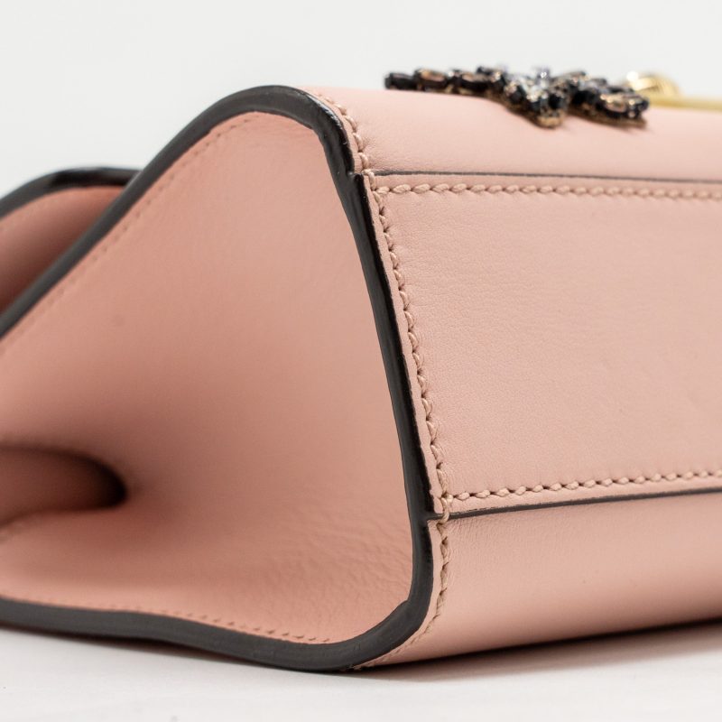 Gucci Padlock Chain Bag Crystal Stars Calfskin Pink GHW - Barde - Image 6