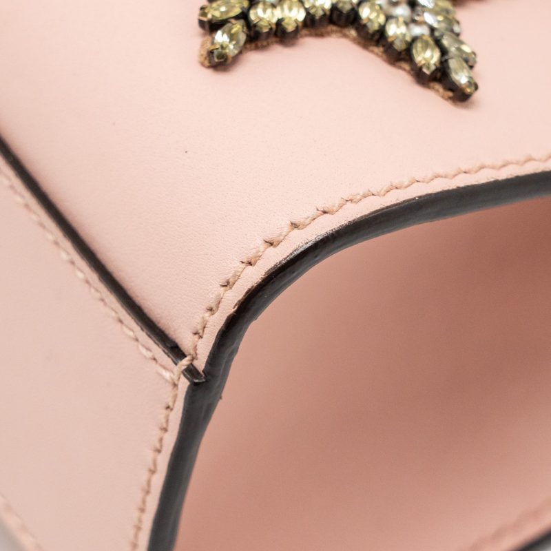 Gucci Padlock Chain Bag Crystal Stars Calfskin Pink GHW - Barde - Image 8
