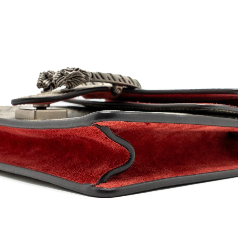 Gucci Dionysus GG Supreme Mini Bag Red SHW - Barde - Image 7