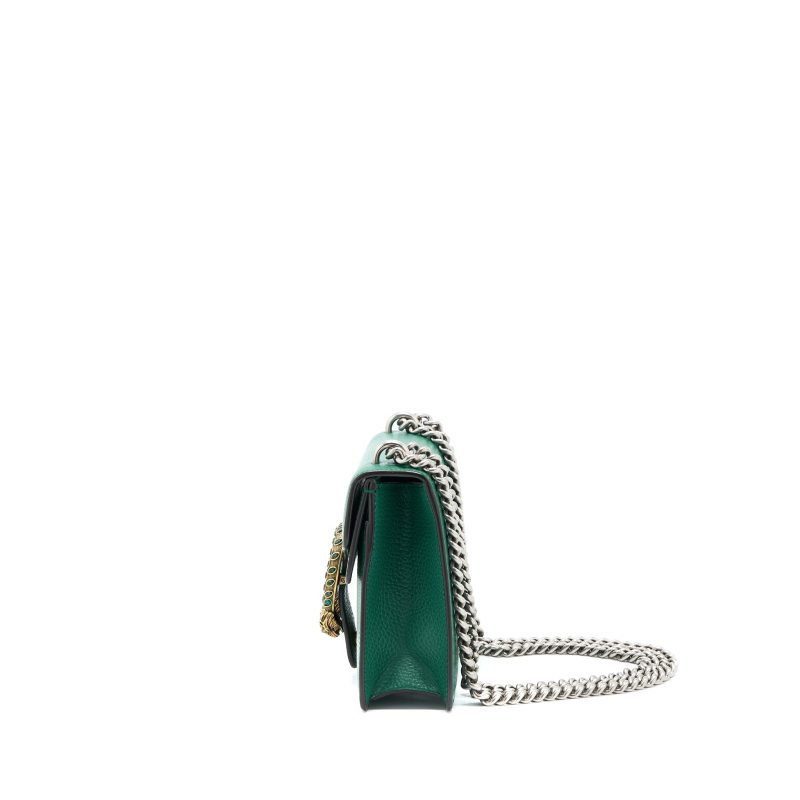 Gucci Dionysus GG Calfskin Green Ruthenium Hardware - Barde - Image 3