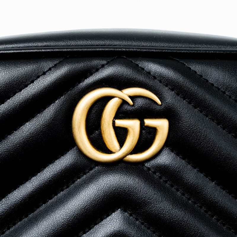 Gucci GG Marmont Matelasse Mini Bag Calfskin Black GHW - Barde - Image 8