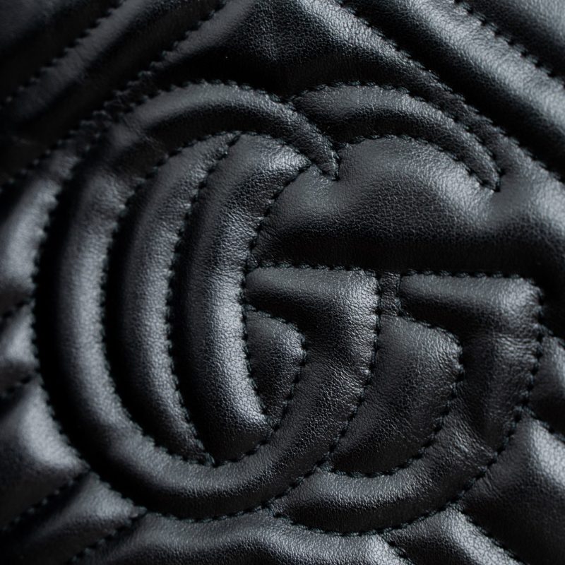 Gucci GG Marmont Matelasse Mini Bag Calfskin Black GHW - Barde - Image 9
