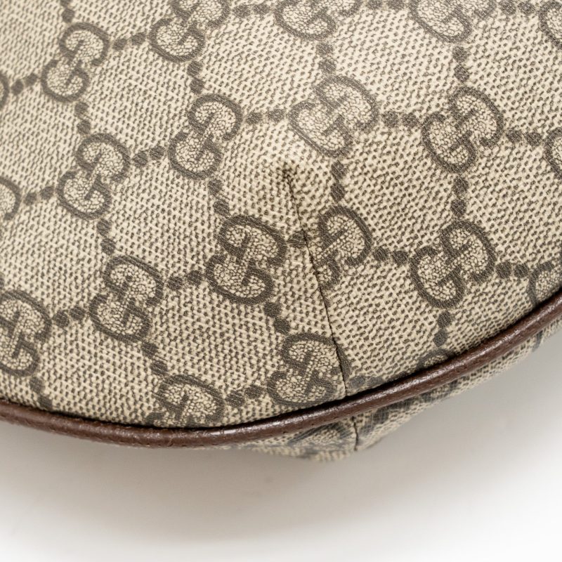 Gucci Small Ophidia Half Moon Crossbody Hobo Bag GG Supreme Canvas GHW - Barde - Image 8