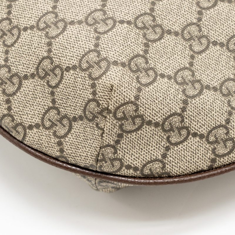 Gucci Small Ophidia Half Moon Crossbody Hobo Bag GG Supreme Canvas GHW - Barde - Image 9