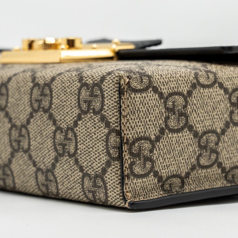 Gucci Mini Padlock Top Handle Shoulder Bag GG Supreme Canvas GHW - Barde - Image 7