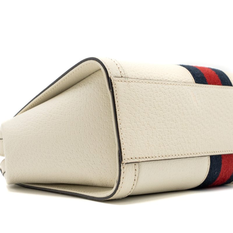 Gucci Ophidia Small Tote Bag Calfskin White/ Multicolour GHW - Barde - Image 6