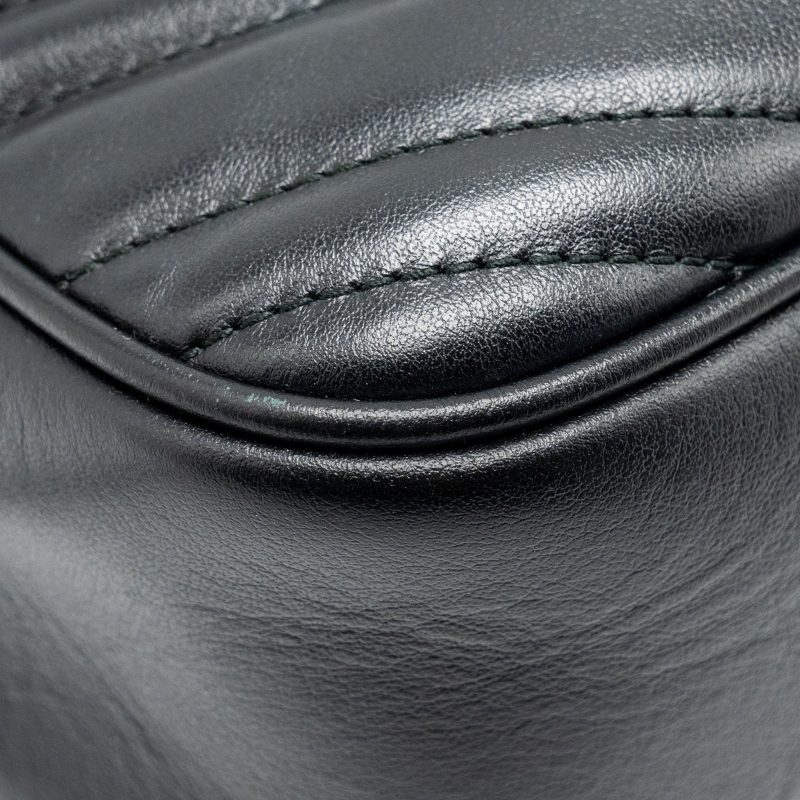 Gucci Marmont Camera Bag Calfskin Black GHW - Barde - Image 8