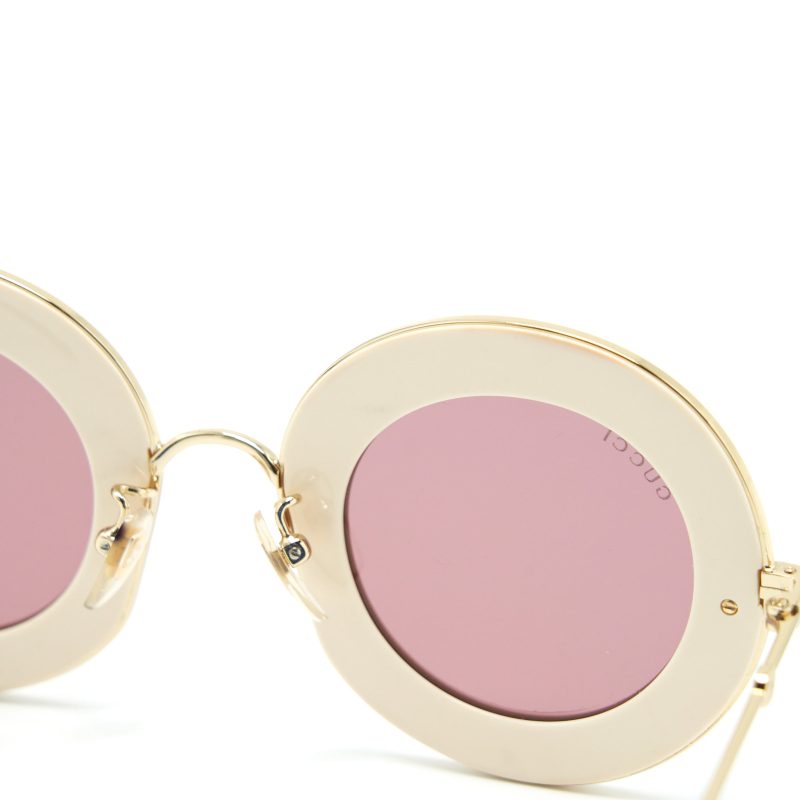 Gucci L’aveugle Par Amour Sunglasses White/Multicolour - Barde - Image 5