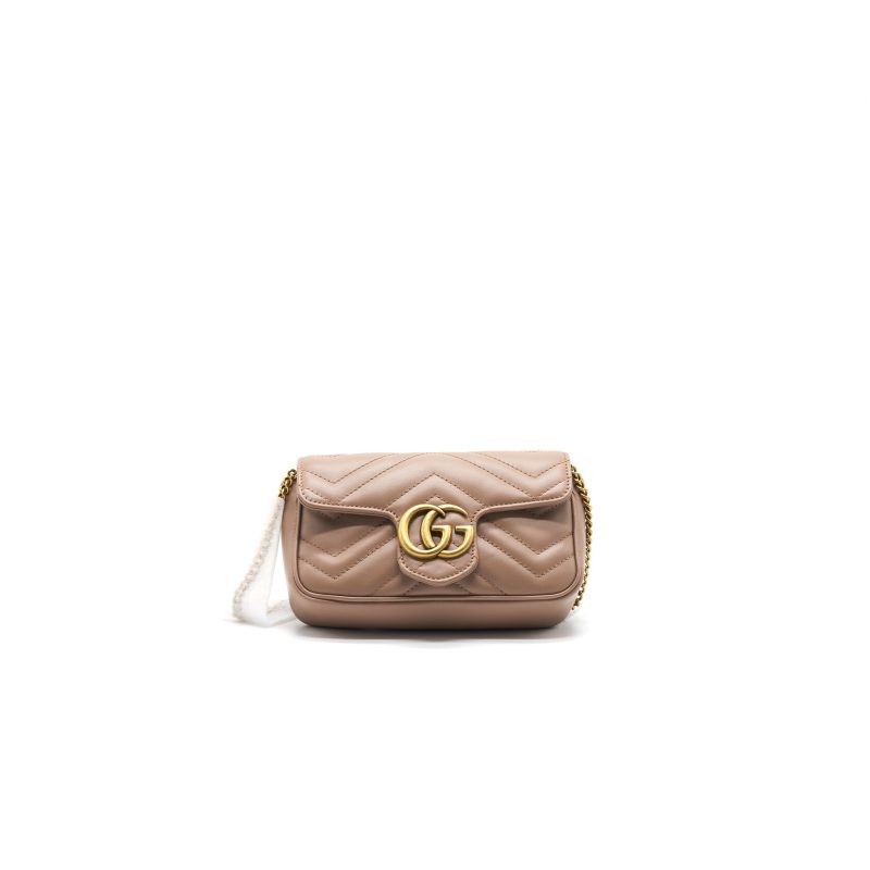 Gucci GG Marmont Super Mini Leather Shoulder Bag - Barde