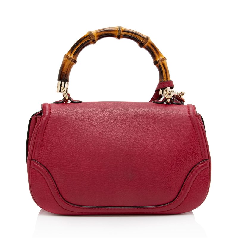 Gucci Calfskin New Bamboo Top Handle (SHF-v2KUgA) - Barde - Image 3