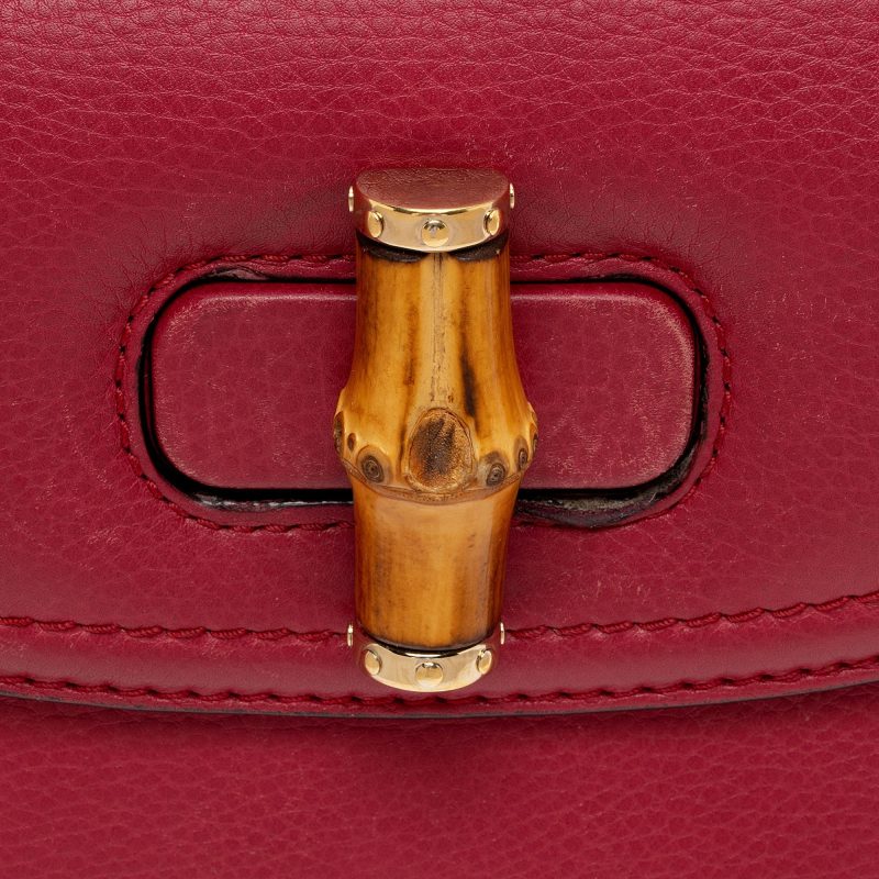 Gucci Calfskin New Bamboo Top Handle (SHF-v2KUgA) - Barde - Image 10