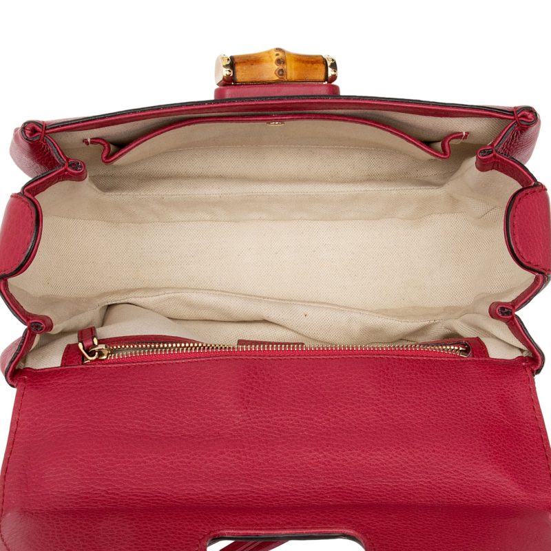 Gucci Calfskin New Bamboo Top Handle (SHF-v2KUgA) - Barde - Image 7
