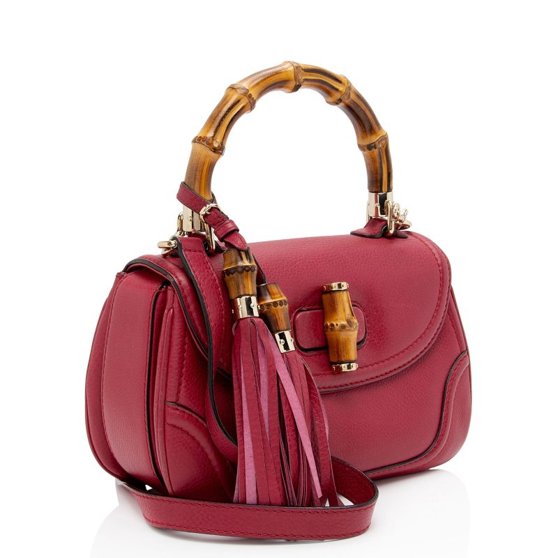 Gucci Calfskin New Bamboo Top Handle (SHF-v2KUgA) - Barde - Image 2
