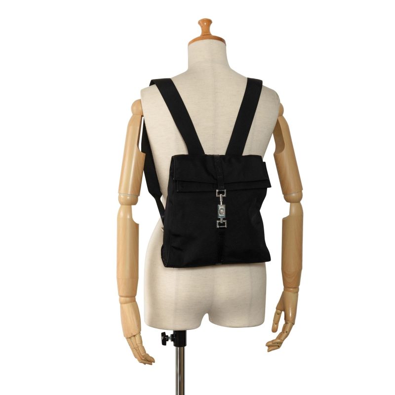 Gucci Canvas Jackie Backpack (SHG-zYAQ6k) - Barde - Image 5