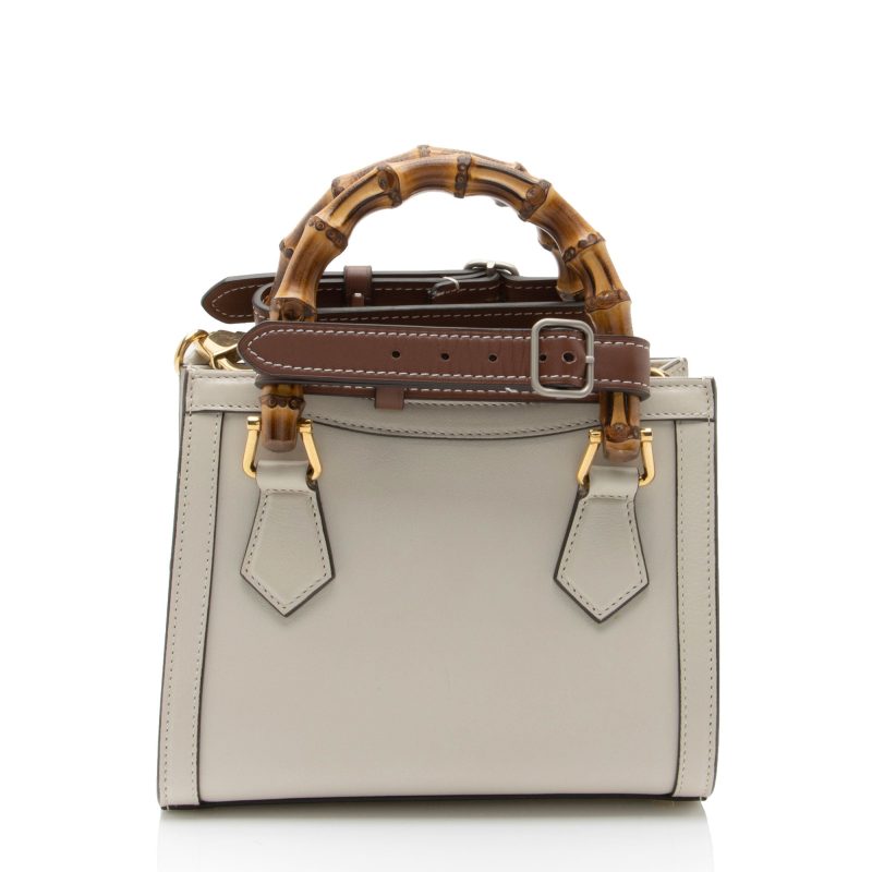 Gucci Cuir Leather Bamboo Diana Mini Tote (SHF-OiQwyN) - Barde - Image 3