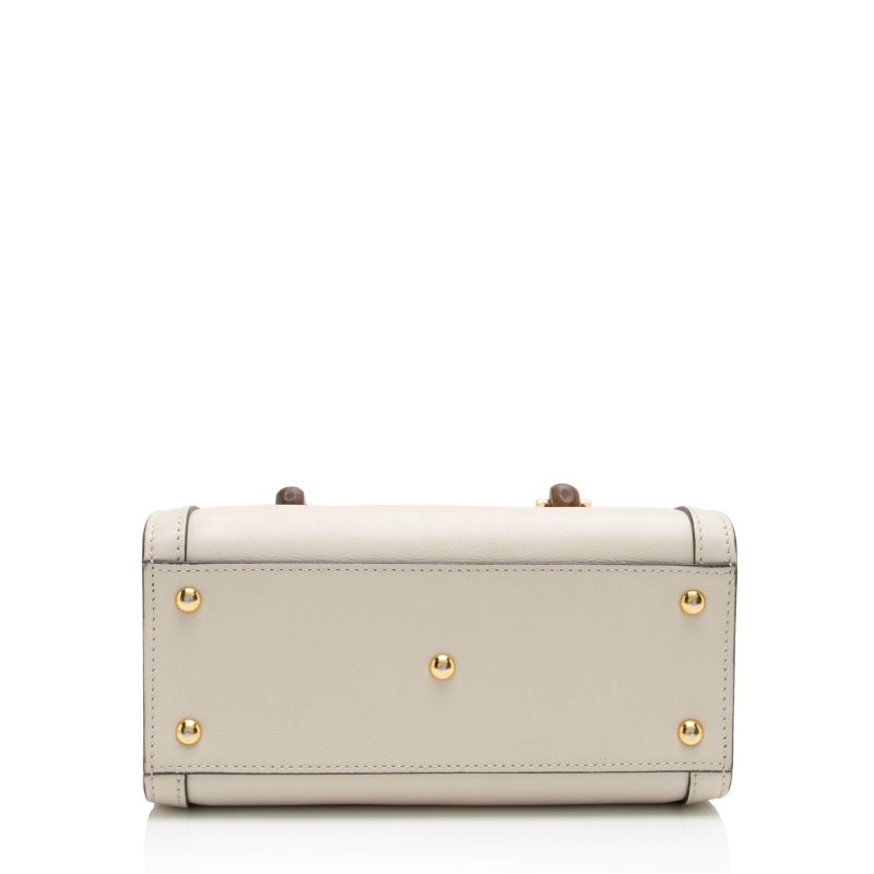 Gucci Cuir Leather Bamboo Diana Mini Tote (SHF-Mtoamr) - Barde - Image 4