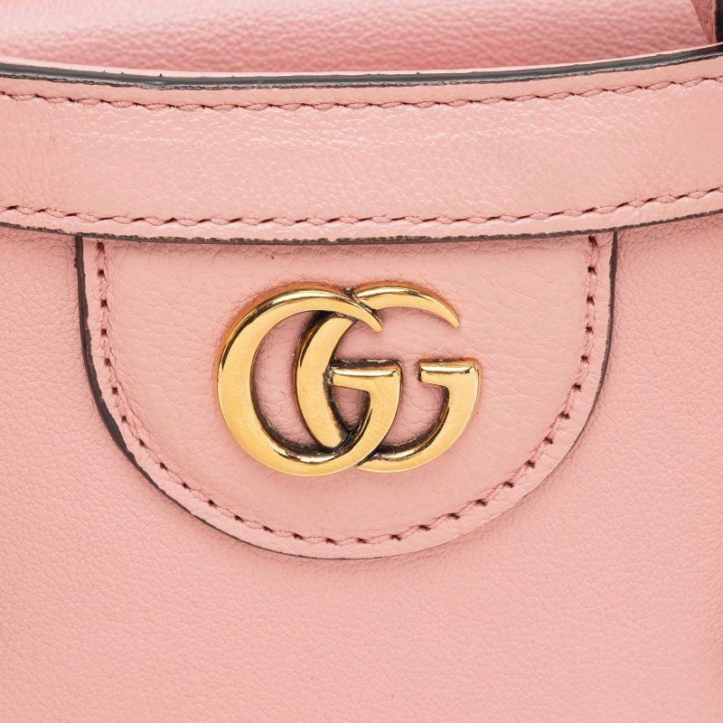 Gucci Cuir Leather Bamboo Diana Mini Tote (SHF-kfEnLc) - Barde - Image 9