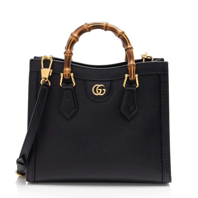 Gucci Cuir Leather Diana Small Tote (SHF-YDGRAK) - Barde